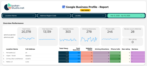 Google Business Profile Report